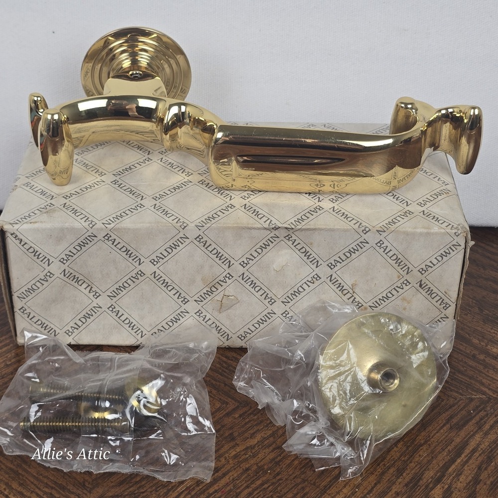 Baldwin S-Shaped Door Knocker Polished Brass New Open Box Gold Hardware